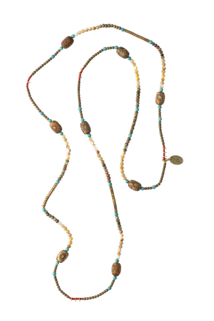 NECKLACE TURQUOISE, CITRINE