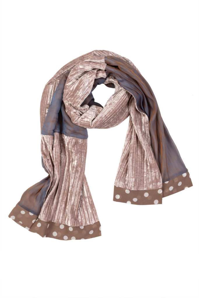 SCARF BEIGE PINK
