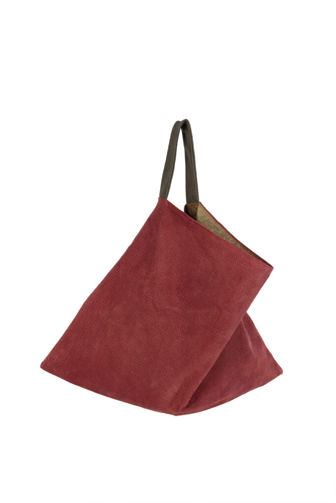 TRIANGLE BURGUNDY LEATHER
