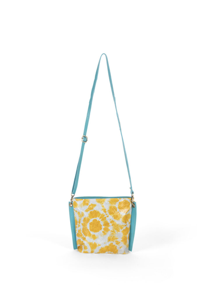 PETITED YELLOW PRINTED LEATHER