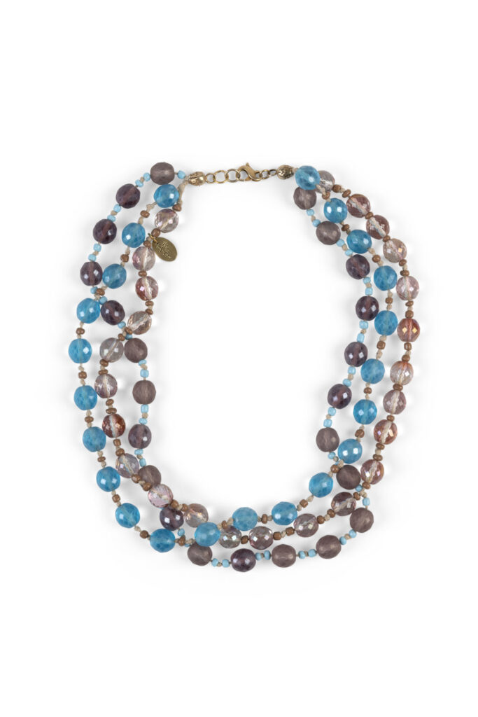 NECKLACE COLORFUL CRYSTAL BEEDS