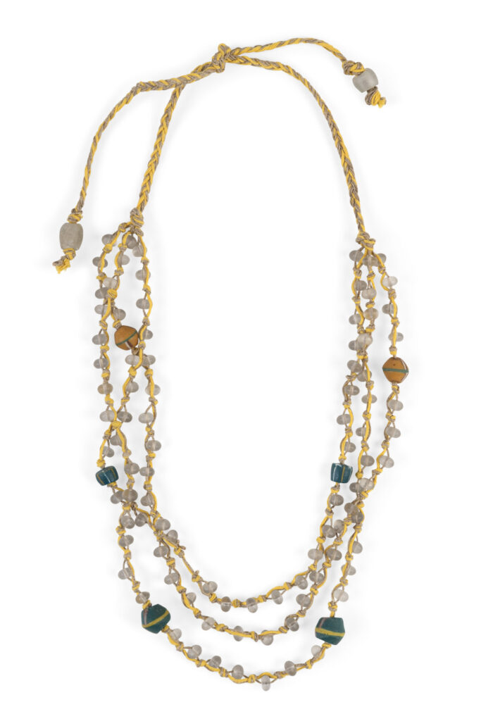 NECKLACE VINTAGE MILLEFIORI AND CRYSTAL