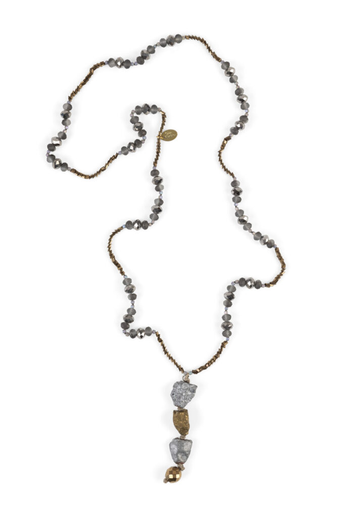 NECKLACE CRYSTALS AND STONES